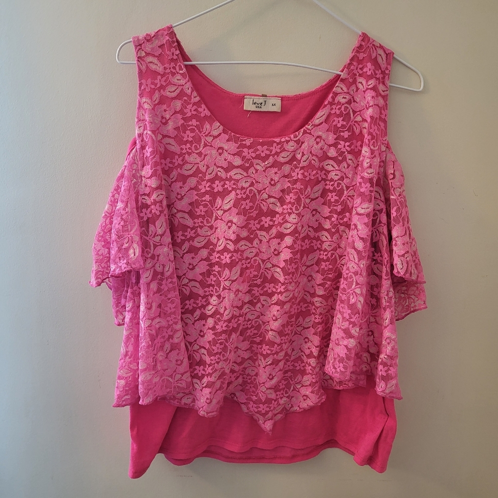 Sold Love J top size 1X